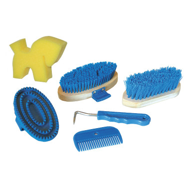 Kit accesorios de cepillado 7 piezas Azul