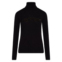 Jersey de cuello alto de punto HV Polo Maud Negro