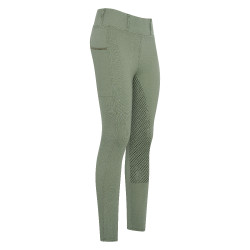 Leggings de equitación HV Polo Luci FullGrip Aceite verde