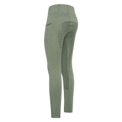 Leggings de equitación HV Polo Luci FullGrip Aceite verde