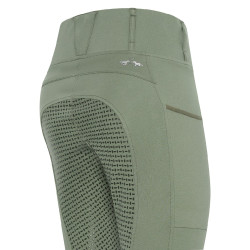 Leggings de equitación HV Polo Luci FullGrip Aceite verde