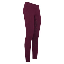 Leggings de equitación HV Polo Luci FullGrip Baya oscura Rojo