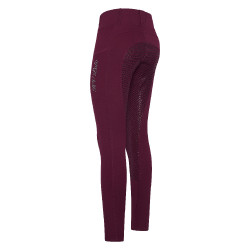 Leggings de equitación HV Polo Luci FullGrip Baya oscura Rojo