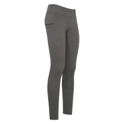 Leggings de equitación HV Polo Luci FullGrip Castor gris Verde