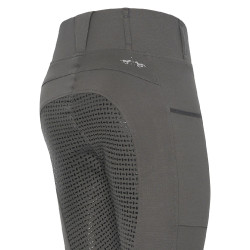 Leggings de equitación HV Polo Luci FullGrip Castor gris Verde