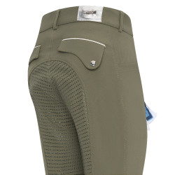 Pantalón de montar HV Polo Catatrina FullGrip Aceite verde