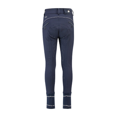 Pantalones de montar para niños HV Polo James FullGrip Azul marino