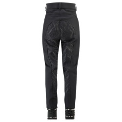 Pantalón de montar HV Polo June Niñas FullGrip Negro Pantalón de montar HV Polo June Niñas FullGrip Negro