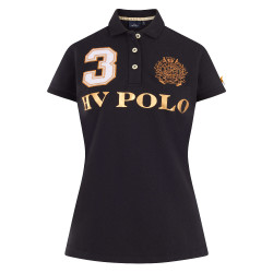 Polo Favouritas EQ HV Negro / rosa Oro