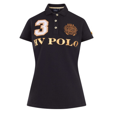 Polo Favouritas EQ HV Negro / rosa Oro
