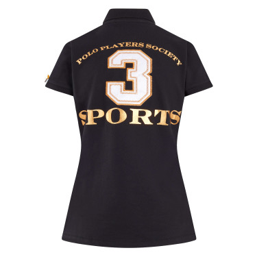 Polo Favouritas EQ HV Negro / rosa Oro