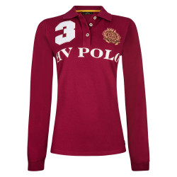 Polo Favorites Eques Polo de manga larga HV Roja Rosa
