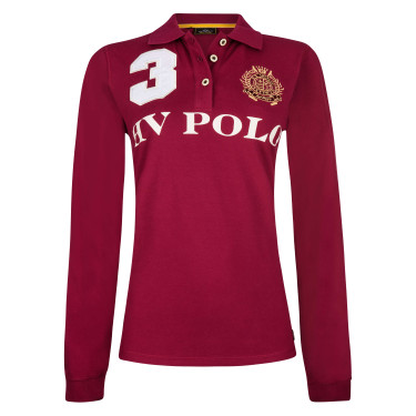 Polo Favorites Eques Polo de manga larga HV Roja Rosa