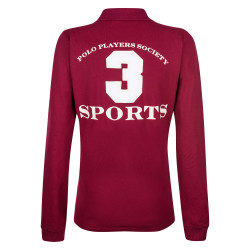 Polo Favorites Eques Polo de manga larga HV Roja Rosa