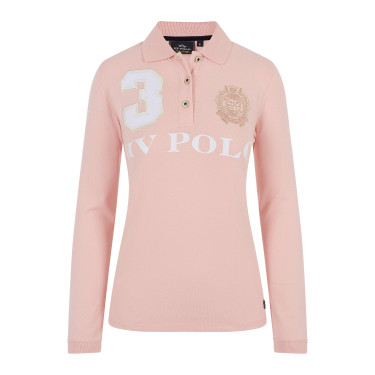 Polo Favorites Eques Polo de manga larga HV Rosa suave