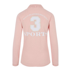 Polo Favorites Eques Polo de manga larga HV Rosa suave