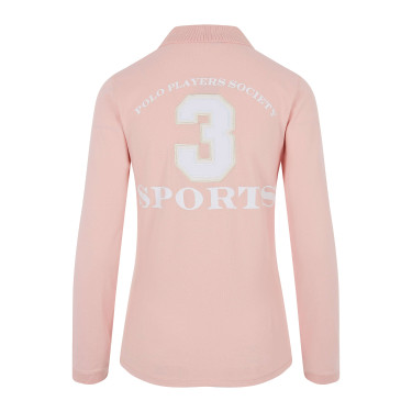 Polo Favorites Eques Polo de manga larga HV Rosa suave