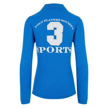 Polo Favorites Eques Polo de manga larga HV Azul