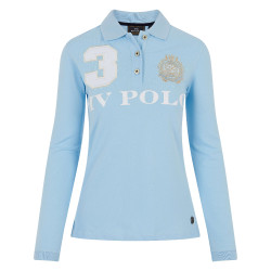 Polo Favorites Eques Polo de manga larga HV Azul hielo