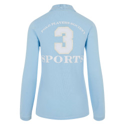 Polo Favorites Eques Polo de manga larga HV Azul hielo