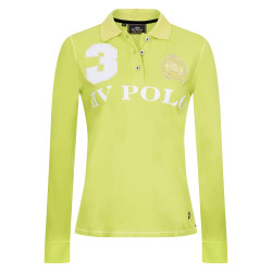 Polo Favorites Eques Polo de manga larga HV Lima Amarillo