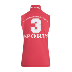 Polo sin mangas Favorites HV Polo Fresa Rojo