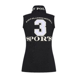 Polo sin mangas Favorites HV Polo Negro