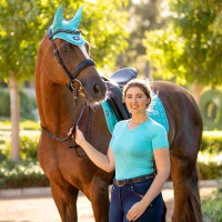 Mantilla LeMieux Loire Dressage Square Azul celeste