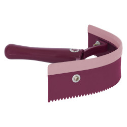 Cuchillo térmico de pvc curvo con goma Imperial Riding Flor negra Negro