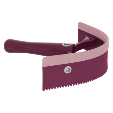 Cuchillo térmico de pvc curvo con goma Imperial Riding Flor negra Negro