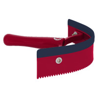 Cuchillo térmico de pvc curvo con goma Imperial Riding Tango Rojo