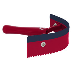 Cuchillo térmico de pvc curvo con goma Imperial Riding Tango Rojo