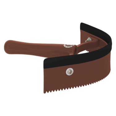 Cuchillo térmico de pvc curvo con goma Imperial Riding Avellana Marr&amp;amp;amp;oacute;n