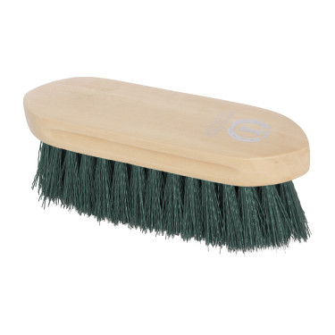 Cepillo de nylon duro Imperial Riding Dandy con dorso de madera barnizada Verde bosque