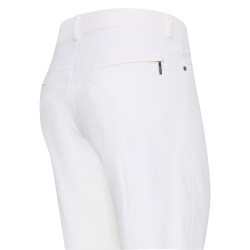 Pantalón de montar para hombre Euro-Star Dynamic Air FullGrip Blanco