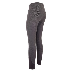 Pantalón de montar Euro-Star Evita FullGrip Perla ahumada Gris