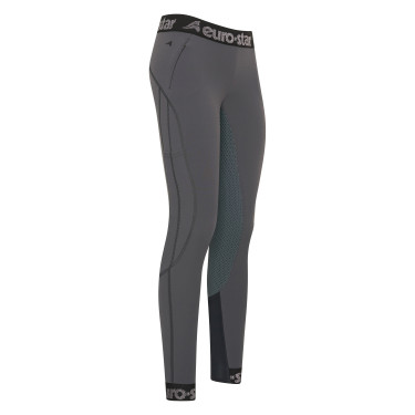 Pantalones de montar Euro-Star Athletic Softshell FullGrip Periscopio Gris