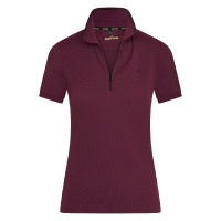 polo Euro-Star Gina con media cremallera Baya oscura