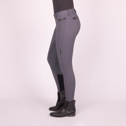 Pantalones de montar Euro-Star Arista Fashion Diamond FullGrip Periscopio Gris