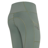 Leggings de equitación Euro-Star Breez Summer FullGrip Castor gris Verde