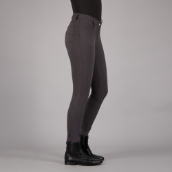 Pantalón de montar niño Euro-Star Evita FullGrip Tierra Gris