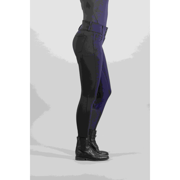 Pantalón Euro-Star Indigo de cintura alta completo Pantalón Euro-Star Indigo de cintura alta completo