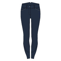 Pantalón de montar Euro-Star Emilie FullGrip Azul marino