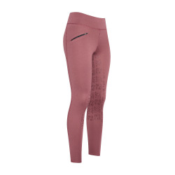 Euro-Star Dietse Winter FullGrip Leggings de equitación para niños Mejillas rojas Rojo