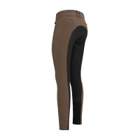 Pantalón de montar Euro-Star Arielle Snow FullGrip Chispas de chocolate Marr&amp;amp;amp;oacute;n