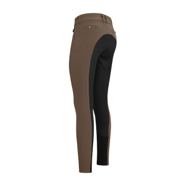 Pantalón de montar Euro-Star Arielle Snow FullGrip Chispas de chocolate Marr&amp;amp;amp;oacute;n