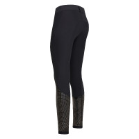 Pantalones de montar Euro-Star Airflow Fashion FullGrip Negro brillante