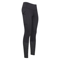 Leggings de equitación Euro-Star Breez Fashion FullGrip Negro