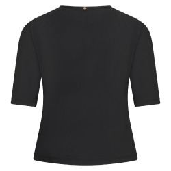 Camiseta de competición de malla flexible voladora Euro-Star Negro Camiseta de competición de malla flexible voladora Euro-Star Negro