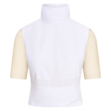 Top corto de competición Euro-Star Flying Fearless Blanco nude